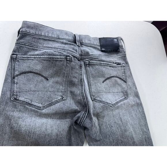"G STAR" Raw Jeans, Black Whitewashed,Size 32,  Style#3301 Flare, Womens - Picture 9 of 11